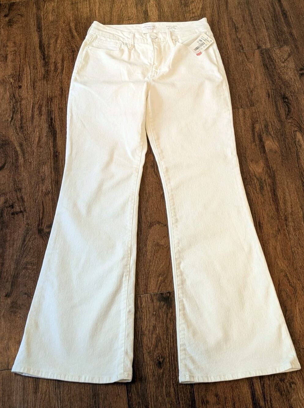NWT Good American Jeans Good Legs Flare White 10/30